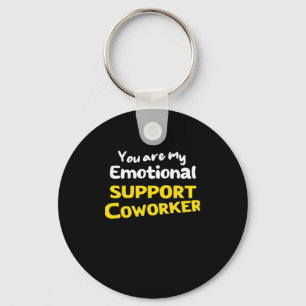 Emotional Help Coworker Viral Meme Key Ring