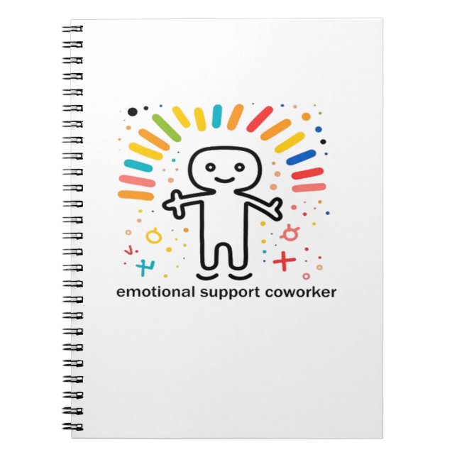 Emotional Help Coworker Viral Notebook (Front)
