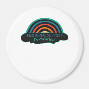 Emotional Help Coworker Work Bestie Blue Classic Magnet