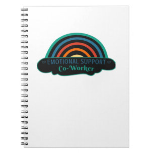 Emotional Help Coworker Work Bestie Blue Classic Notebook