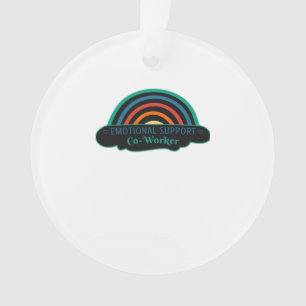 Emotional Help Coworker Work Bestie Blue Classic Ornament