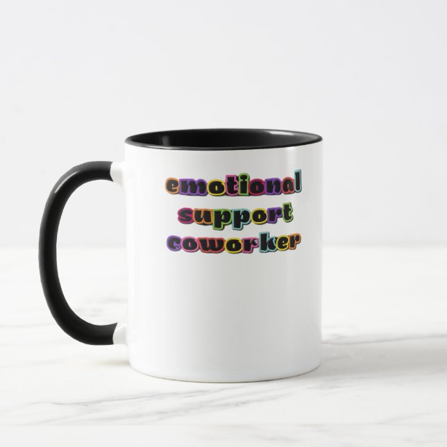 Emotional Help Coworker Work Office Classic Mug (Left)