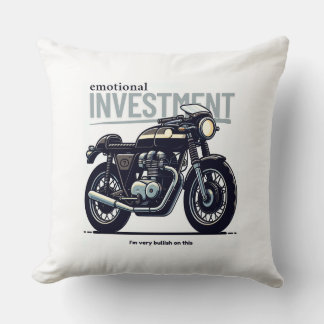 emotional investment - an enthusiast's perspective cushion