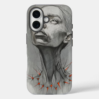 emotional portrait with thorn  iPhone 16 case