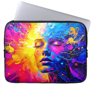 Emotional Radiance Portrait Laptop Sleeve
