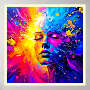 Emotional Radiance Portrait Poster