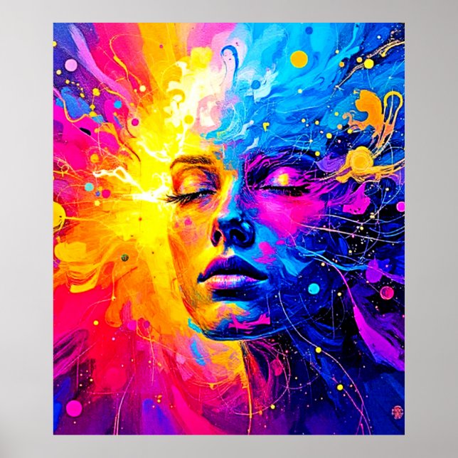 Emotional Radiance Portrait Poster (Front)