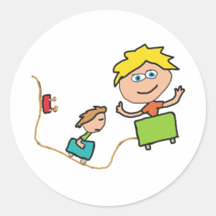 Emotional Roller Coaster Classic Round Sticker