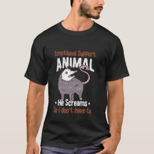 Emotional Support Animal Opossum Feral Posum Trash T-Shirt