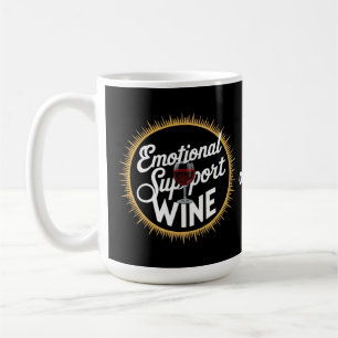 Emotional Support Beverage Funny Wine Lover  Coffee Mug