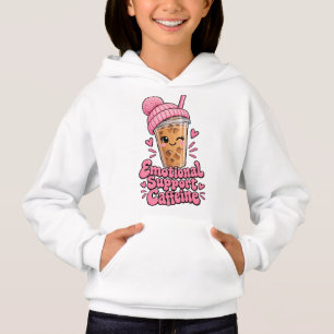 Emotional Support Caffeine Kids Hoodie