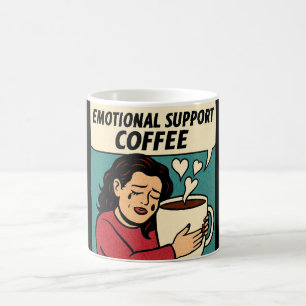 Emotional Support Coffee – Pop Art Comfort Mug