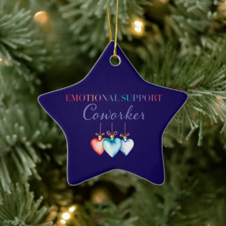 Emotional support coworker ornament