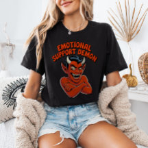 Emotional Support Demon Retro Vintage Funny
