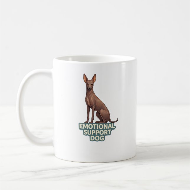 Emotional Support Dog Peruvian Inca Orchid Coffee Mug (Left)