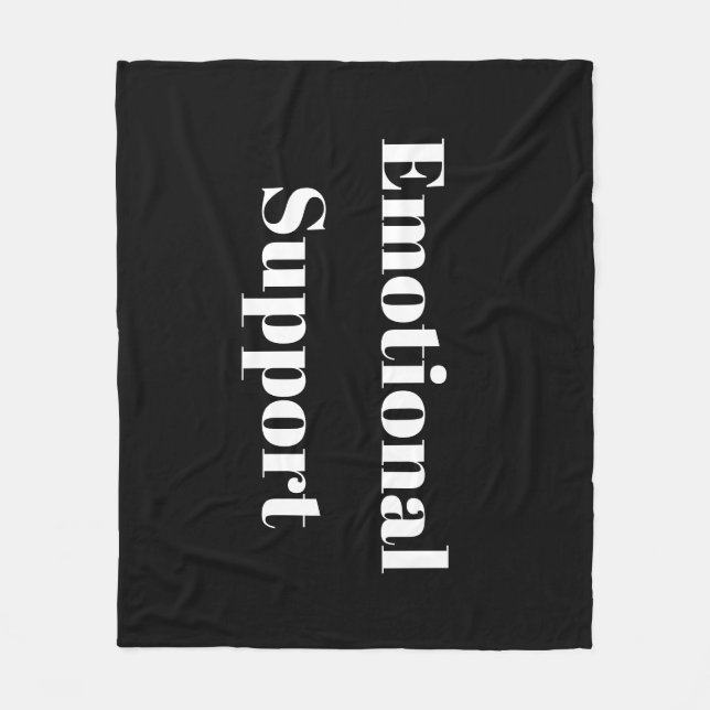 Emotional Support Fleece Blanket (Front)