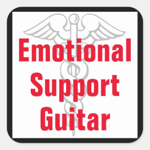Emotional Support Guitar - Funny Sticker