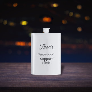 Emotional Support  Hip Flask
