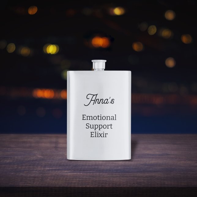 Emotional Support  Hip Flask (Classic Emotional Support Flask)