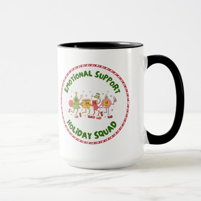 Emotional Support Holiday Squad Mug (Right)