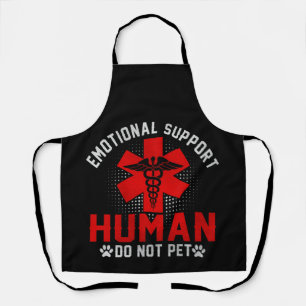 Emotional Support Human Do Not Pet Service Apron
