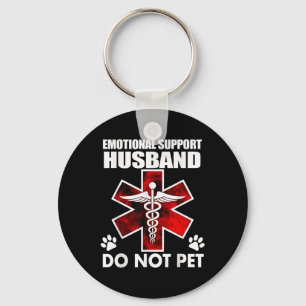 Emotional Support Husband Do Not Pet _8 Key Ring