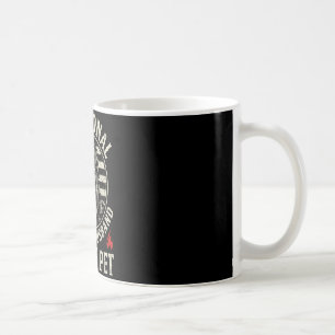Emotional support husband do not pet funny monkey  coffee mug