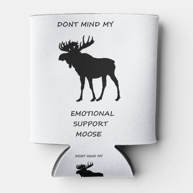 Emotional Support Moose Can Cooler (Front)