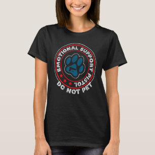 Emotional Support Pistol Do Not Pet Animal Dog T-Shirt