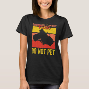Emotional Support Pistol Do Not Pet Retro Apparel T-Shirt