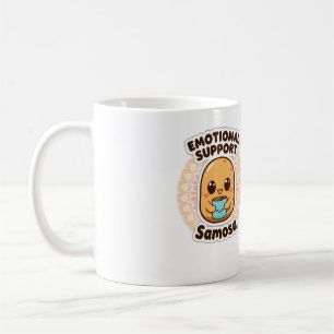 Emotional Support Samosa Funny Indian Food Sticker Coffee Mug