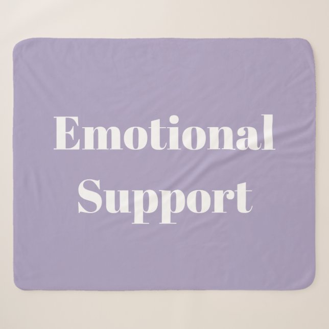 Emotional Support Sherpa Blanket (Front (Horizontal))