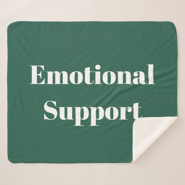 Emotional Support Sherpa Blanket (Front (Horizontal))