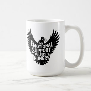 Emotional Support Vulture Neurodivergence Humor Coffee Mug