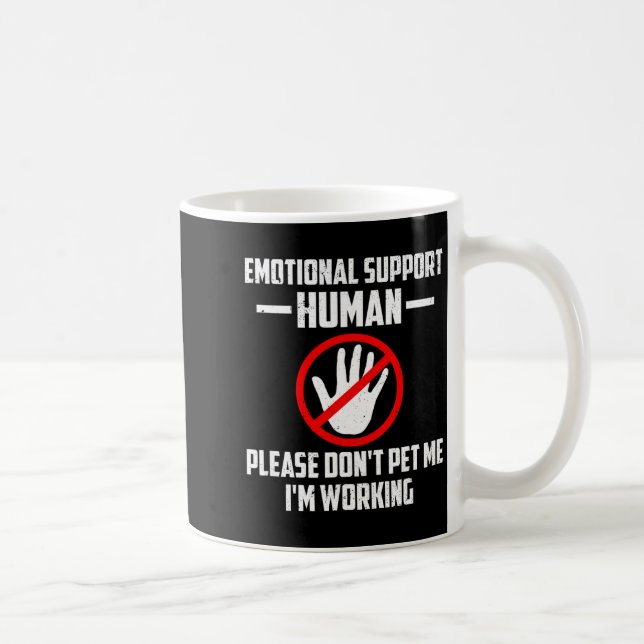 Emotional-suprt Human Halloween Costume Do Not Pet Coffee Mug (Right)