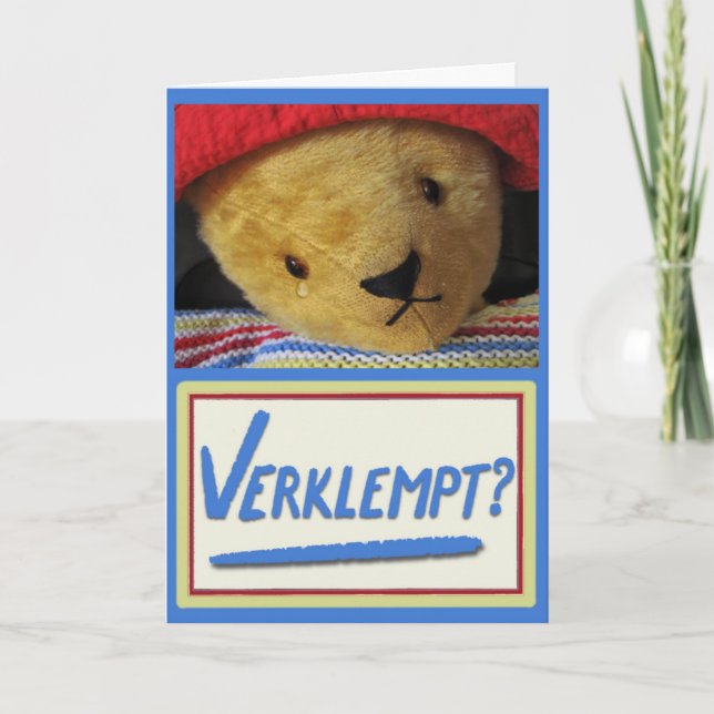 Emotional Teddy Card (Front)