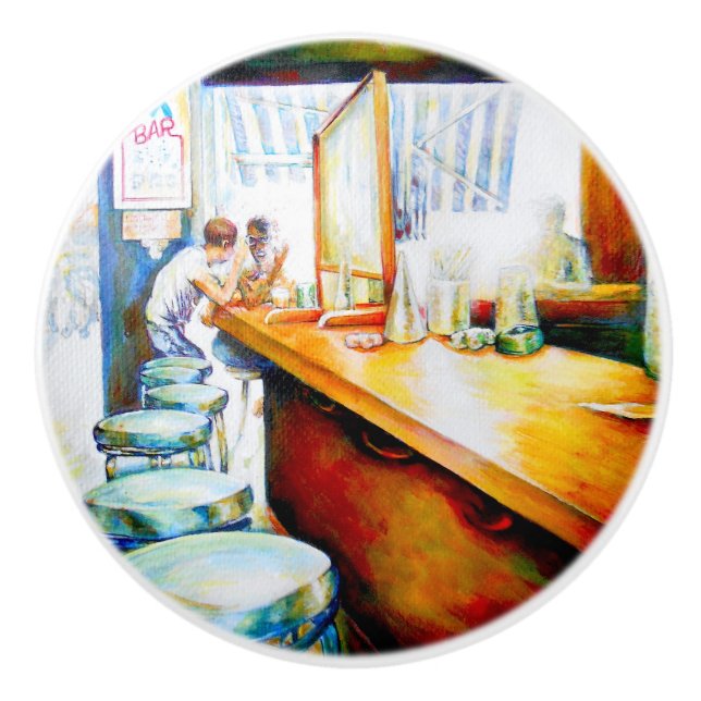 Emotional to Motivate, Logic to Justify Ceramic Knob (Front)