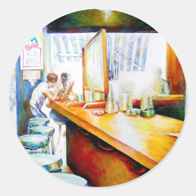 Emotional to Motivate, Logic to Justify Classic Round Sticker (Front)