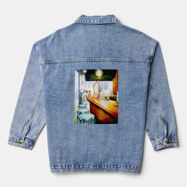 Emotional to Motivate, Logic to Justify Denim Jacket (Back)