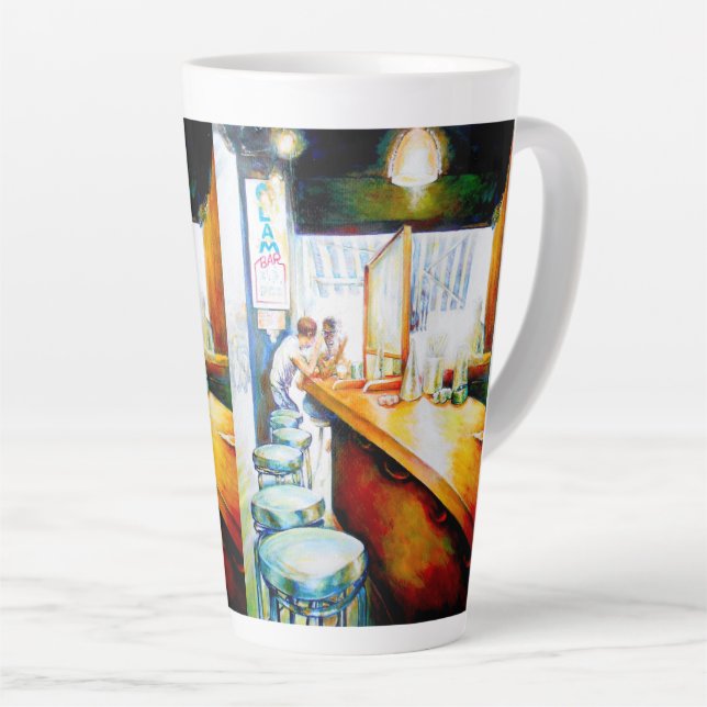Emotional to Motivate, Logic to Justify Latte Mug (Right Angle)