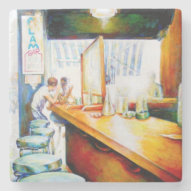 Emotional to Motivate, Logic to Justify Stone Coaster (Front)