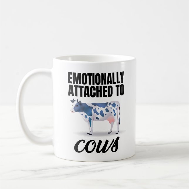 Emotionally Attached To Cows  Coffee Mug (Left)