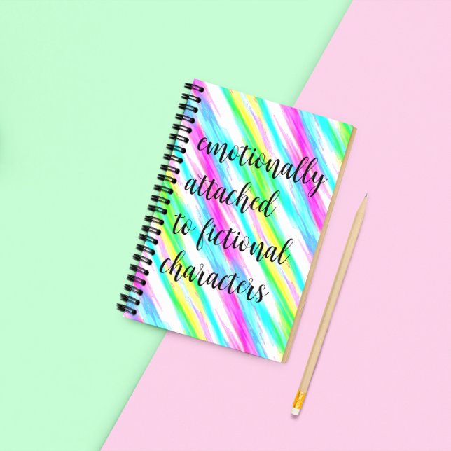 Emotionally Attached To Fictional Characters Notebook (Creator Uploaded)