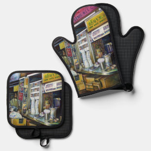 Emotionally Charged Forces for Interview Oven Mitt & Pot Holder Set