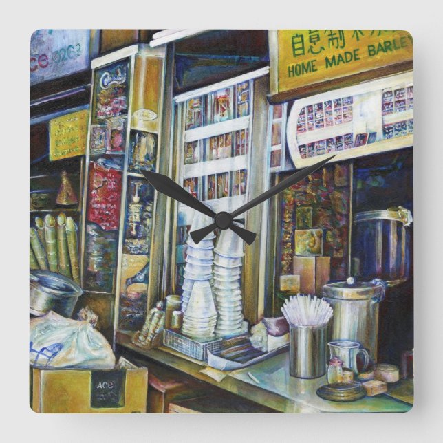 Emotionally Charged Forces of Light, Singapore Square Wall Clock (Front)