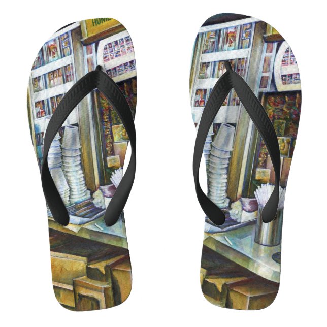 Emotionally Charged Forces of Light, Singapore Thongs (Footbed)