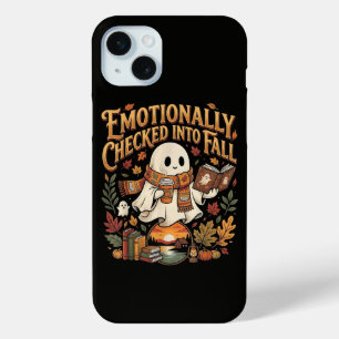 Emotionally Checked Into Fall Autumn Halloween iPhone 15 Mini Case