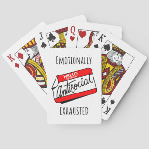 Emotionally Exhausted Playing Cards