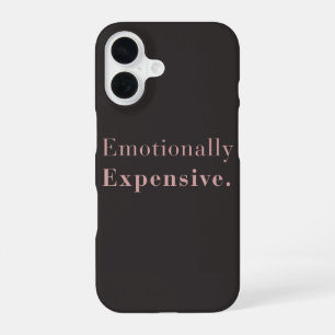 Emotionally Expensive Minimal Luxe Aesthetic iPhone 16 Case