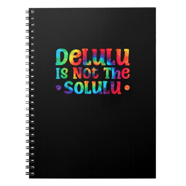 Emotionally Support Deluluu Friends Notebook (Front)